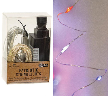 LED Patriotic Bud Lights, 100ct - The Fox Decor